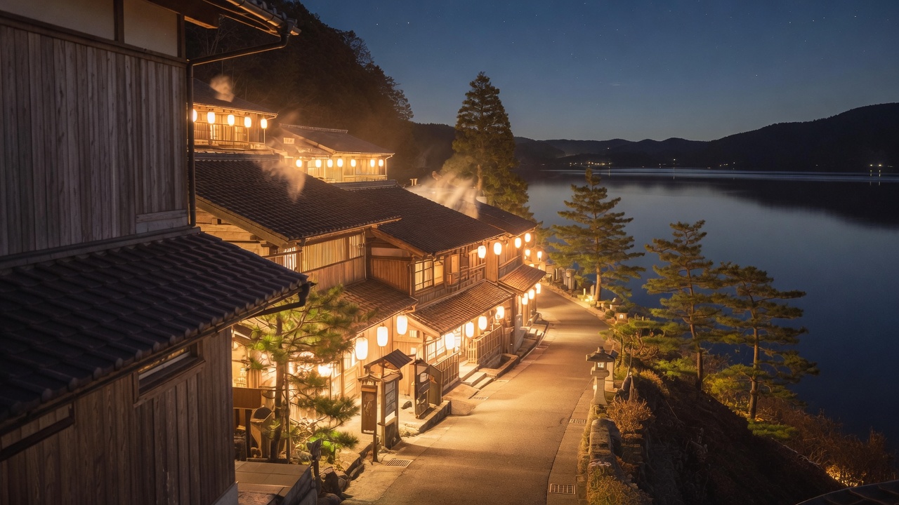 Ogoto, Otsu at night